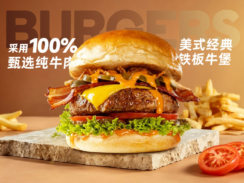 福咔恰鐵板牛肉漢堡系列產(chǎn)品