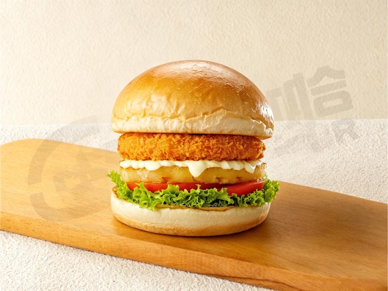 黃金菠蘿蝦排堡